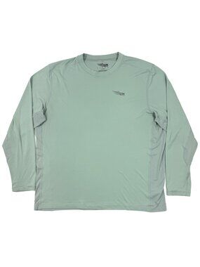 Sitka Mens Redline Performance Shirt Size 2XL Long Sleeve Green Hunting Base